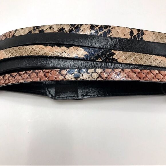 Faux snakeskin waist belt  - Picture 3 of 4